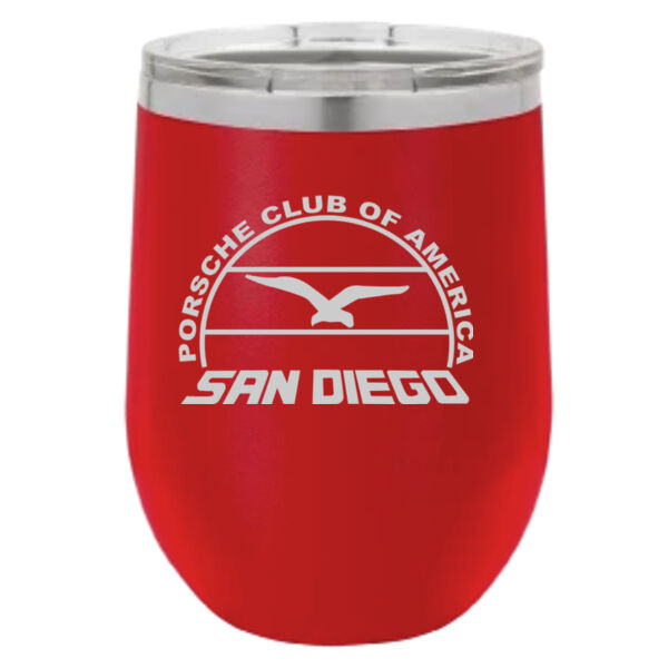 12 oz. Stainless Steel Stemless Wine Tumbler w/Lid Thumbnail